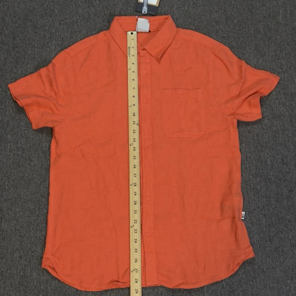 The North Face Men's Loghill Jacquard Short‎ Sleeve Button Up Shirt Size M